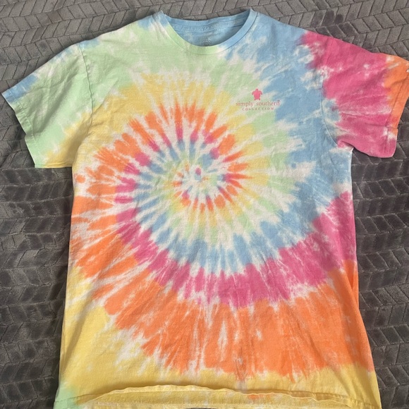 Simply Southern Tops - Simply Southern Pastel Tie-Dye T-Shirt